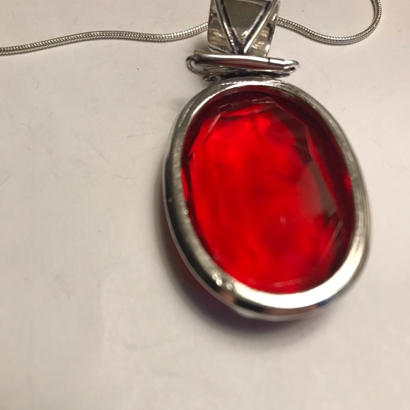 Garnet 925 Sterling Silver Necklace - Picture 3 of 3